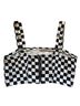 Current Mood Checkered-gingham Black White Tank Top Size M - photo 2