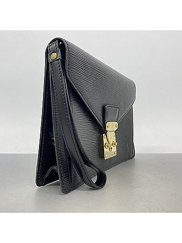 Louis Vuitton Louis Vuitton Epi Serie Dragonne Clutch Bag M52612 Noir Men's (view 2)