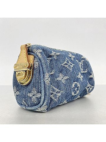 Louis Vuitton Louis Vuitton Monogram Denim Trousse Speedy PM Bag/Pouch M95082 Blue Women's (view 2)