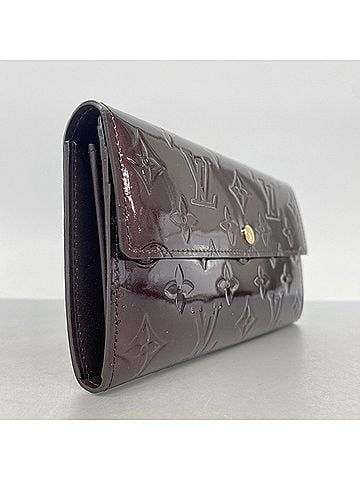 Louis Vuitton Louis Vuitton Vernis Portefeuille Sarah Long Wallet M93524 Amarante Ladies (view 2)