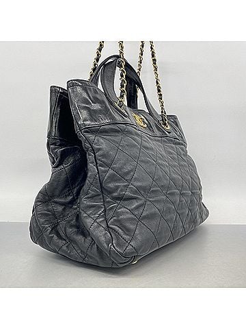 Chanel Chanel Matelassé Chain Shoulder Bag, In the Mix Leather, Black, 2-way Bag for Women (view 2)