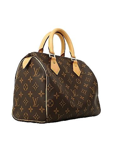 Louis Vuitton Louis Vuitton Monogram Speedy 25 Handbag M41109 Brown Women's (view 2)