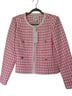 Lilly Pulitzer 100% Polyester Checkered-gingham Pink White Jacket Size 12 - photo 1