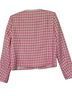 Lilly Pulitzer 100% Polyester Checkered-gingham Pink White Jacket Size 12 - photo 2