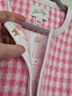 Lilly Pulitzer 100% Polyester Checkered-gingham Pink White Jacket Size 12 - photo 9