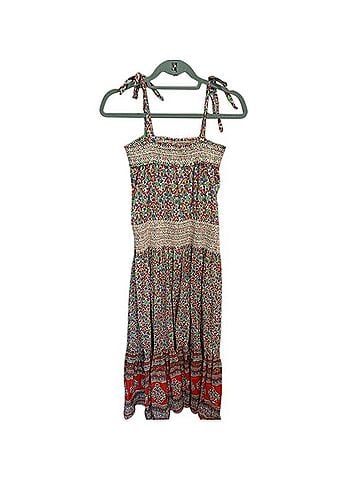 Tory Burch Smocked Sundress Legacy Paisley Casual Dress (view 2)