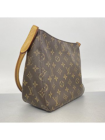 Louis Vuitton Louis Vuitton Monogram Looping MM Shoulder Bag M51146 Brown Women's (view 2)