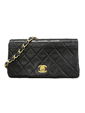 Chanel Chanel Mini Matelassé Chain Shoulder Bag, Lambskin, Black, Women's (view 1)