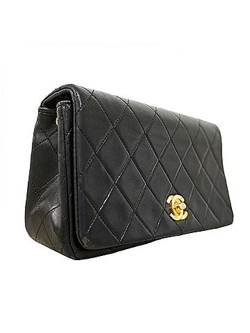Chanel Chanel Mini Matelassé Chain Shoulder Bag, Lambskin, Black, Women's (view 2)
