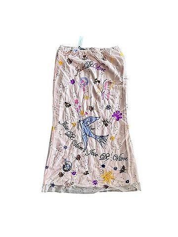 Anthropologie Icon Embroidered Slim Maxi Skirt Formal Skirt (view 1)