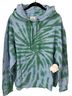 Ivory Ella Tie-dye Blue Green Pullover Hoodie Size L - photo 1