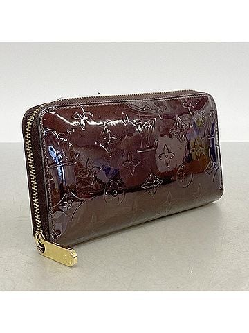 Louis Vuitton Louis Vuitton Vernis Zippy Wallet M93522 Amarante Women's Long (view 2)