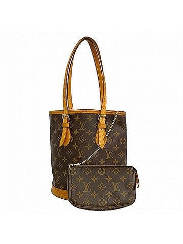 Louis Vuitton Louis Vuitton Monogram Bucket PM Tote Bag M42238 Brown (Women's) (view 1)