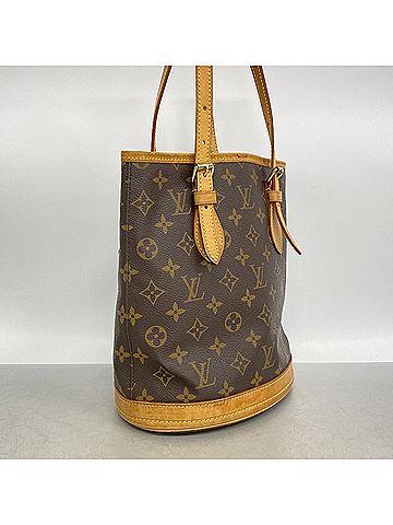 Louis Vuitton Louis Vuitton Monogram Bucket PM Tote Bag M42238 Brown (Women's) (view 2)