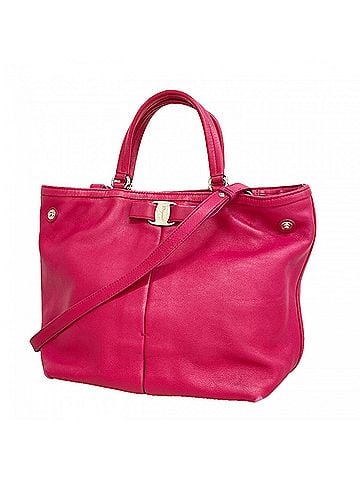 Salvatore Ferragamo Salvatore Ferragamo Vara Leather Handbag, Pink, 2-way Bag for Women (view 1)