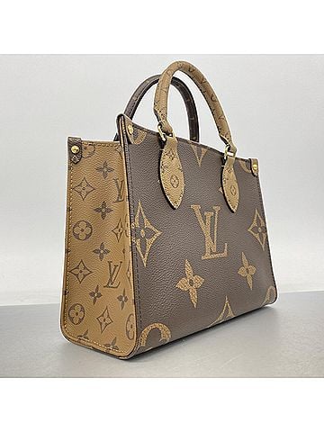 Louis Vuitton Louis Vuitton Monogram Giant Reverse OnTheGo PM Handbag M46373 Brown 2-way bag for women (view 2)