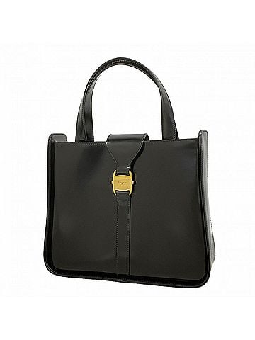Salvatore Ferragamo Salvatore Ferragamo Vara Leather Handbag, Black, Women's (view 1)