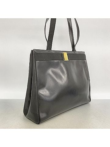 Salvatore Ferragamo Salvatore Ferragamo Vara Leather Shoulder Bag, Black, Women's (view 2)