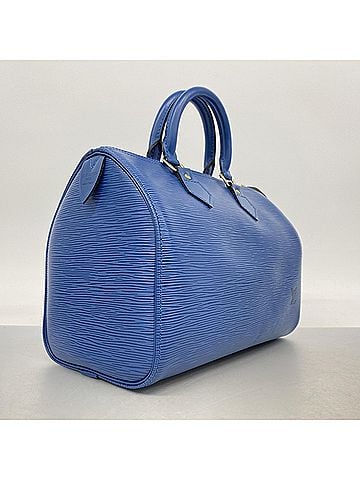 Louis Vuitton Louis Vuitton Epi Speedy 25 Handbag M43015 Toledo Blue Women's (view 2)