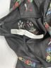 Zara 100% Linen Floral Black Jacket Size S - photo 9