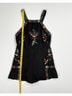 Zara 100% Linen Floral Black Jacket Size S - photo 8