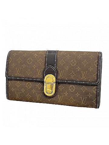 Louis Vuitton Louis Vuitton Monogram Idylle Portefeuille Sarah Long Wallet M63006 Fusain Ladies (view 1)
