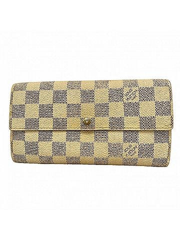 Louis Vuitton Louis Vuitton Damier Azur Portefeuille Sarah Long Wallet N61735 White Women's (view 1)