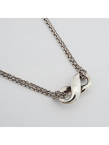 Tiffany & Co. Tiffany & Co. Infinity Double Chain Necklace, Sterling Silver 925, Women's (view 2)