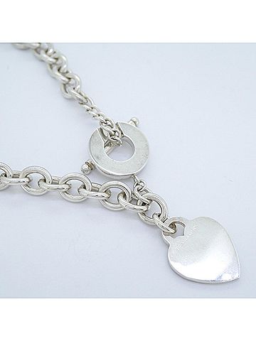 Tiffany & Co. Tiffany & Co. Necklace, Heart Tag, Toggle, Sterling Silver 925, Women's (view 2)