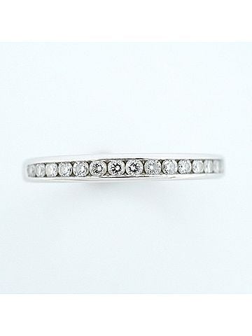 Tiffany & Co. Tiffany & Co. Channel Setting Half Eternity Ring, Platinum 950, Diamond, Women's (view 2)