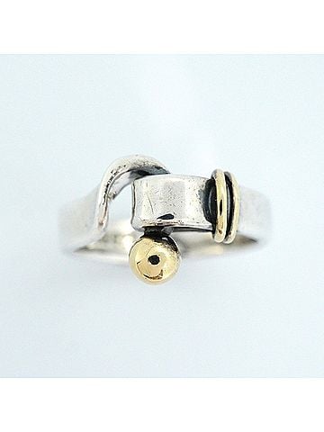 Tiffany & Co. Tiffany & Co. Hook Eye Ring, 18K Yellow Gold (KYG), Sterling Silver 925, Women's (view 2)