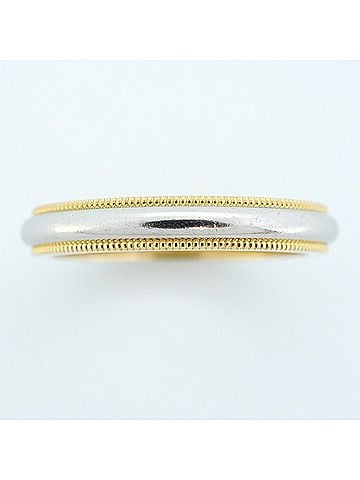 Tiffany & Co. Tiffany & Co. Milgrain Ring, 18K Yellow Gold (KYG), Platinum (Pt950), Women's. (view 2)