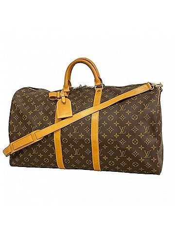 Louis Vuitton Louis Vuitton Bags - Boston Monogram Keepall Bandoulière 55 M41414 Brown Men's & Women's (view 1)