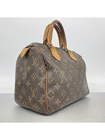 Louis Vuitton Louis Vuitton Monogram Speedy 25 Handbag M41109 Brown Women's (view 2)