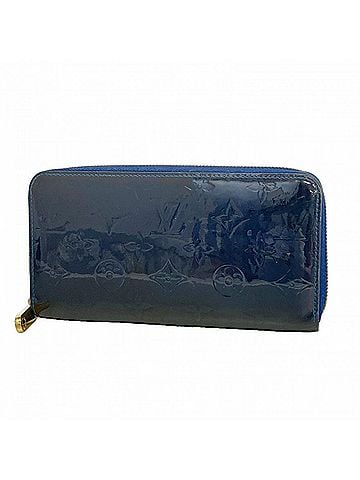 Louis Vuitton Louis Vuitton Vernis Zippy Wallet M90047 Grand Blue Women's Long (view 1)