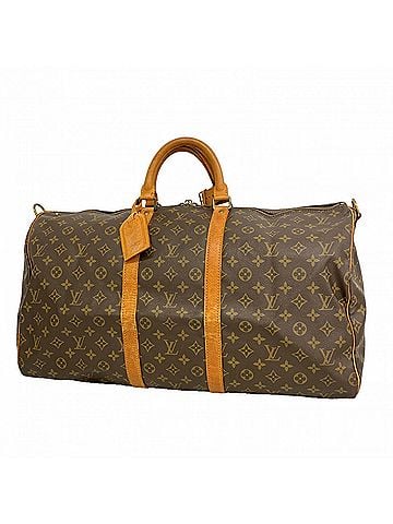 Louis Vuitton Louis Vuitton Bags - Boston Monogram Keepall Bandoulière 55 M41414 Brown Men's & Women's (view 1)