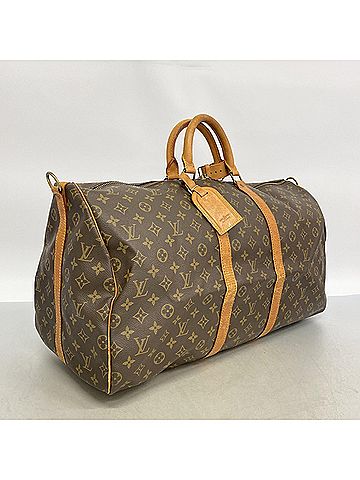 Louis Vuitton Louis Vuitton Bags - Boston Monogram Keepall Bandoulière 55 M41414 Brown Men's & Women's (view 2)