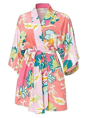 Natori Floral Kimono wrap robe Casual Dress (view 1)