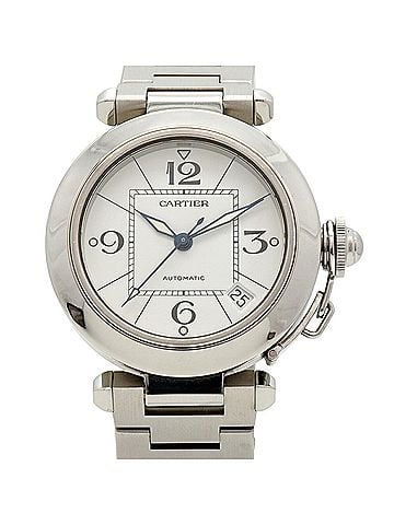 Cartier Cartier Pasha C W31074M7 White Dial Watch (Boys' Size) (view 1)