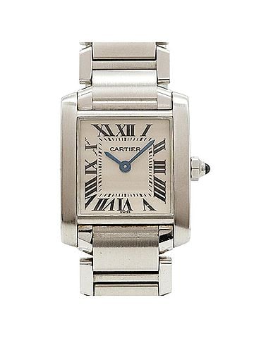 Cartier Cartier Tank Française SM W51008Q3 Ivory Dial Women's Watch (view 1)