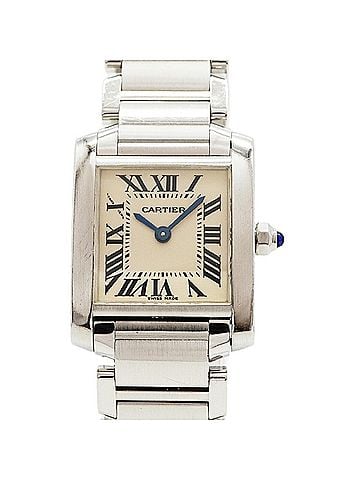 Cartier Cartier Tank Française SM W51008Q3 Ivory Dial Women's Watch (view 1)