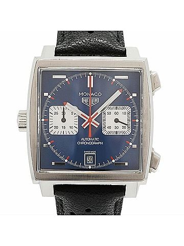 TAG Heuer TAG Heuer Monaco Calibre 11 CAW211P Blue Dial Men's Watch (view 1)