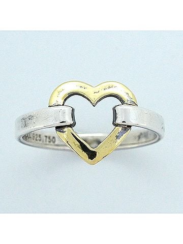 Tiffany & Co. Tiffany & Co. Heart Ring, 18K Yellow Gold (KYG), Sterling Silver 925, Women's (view 2)