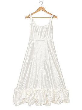 Show Me Your Mumu Rebbea Midi in Taffeta White Cocktail Dress (view 1)