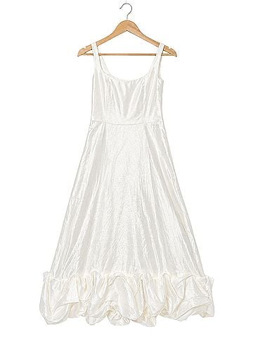 Show Me Your Mumu Rebbea Midi in Taffeta White Cocktail Dress (view 1)