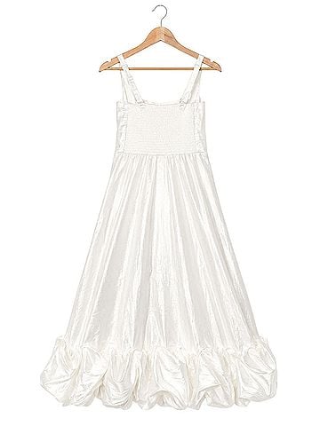 Show Me Your Mumu Rebbea Midi in Taffeta White Cocktail Dress (view 2)