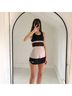 Splits 59 100% Polyester Color Block Black Pink Sleeveless Top Size XS - photo 4
