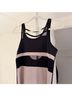 Splits 59 100% Polyester Color Block Black Pink Sleeveless Top Size XS - photo 5