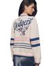 Anthropologie 100% Cotton White Blue Pink Jacket Size S - photo 2