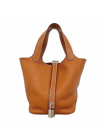 Hermès Hermes Picotin Lock PM handbag, Taurillon Clemence leather, gold, ?M stamp, women's, P2988490 (view 1)